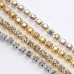 olhuvs Crystal Chain Trimming for Clothing – Sparkling Rhinestone Garment Embellishments for DIY Projects